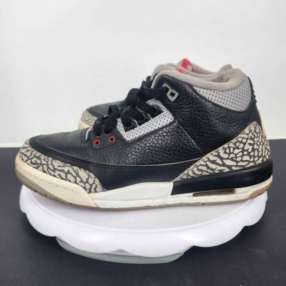 Air Jordan 3 Retro OG Black Cement 2018 6.5Y Womens 8 Sneaker 854261-001